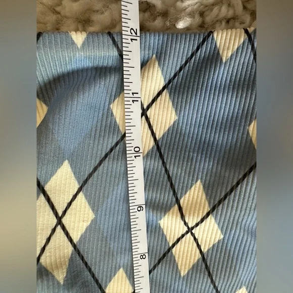 Beach Riot Blue and White Carlie One Piece Swimsuit Cut-Out Design & Belt large - Picture 6 of 13